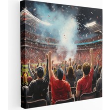 Painted Anarchy Futbol Stadyumu Akrilik Kanvas Tablo, 30X30