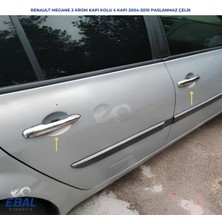 Ebal Oto Renault Megane 2 Krom Kapı Kolu 4 Kapı  2004-2010 Paslanmaz Çelik