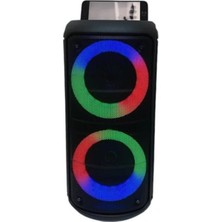 Torima KTS-1296 Siyah Telefon Tutacaklı Rgb Ledli Taşınabilir Bluetooth Hoparlör Parti Speaker