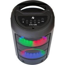 Torima KTS-1296 Siyah Telefon Tutacaklı Rgb Ledli Taşınabilir Bluetooth Hoparlör Parti Speaker