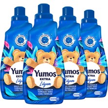 Yumoş Extra Konsantre Çamaşır Yumuşatıcısı Kalıcı Koku Renkliler Için Lilyum 60 Yıkama 1440 ml X4