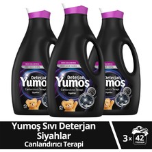 Yumoş Sıvı Bakım Çamaşır Deterjanı Canlandırıcı Terapi Siyahlar 2520 ml x3