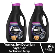 Yumoş Sıvı Bakım Çamaşır Deterjanı Canlandırıcı Terapi Siyahlar 2520 ml x2