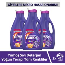 Yumoş Sıvı Deterjan Yoğun Terapi Tüm Renkliler Için 2520 ml x3