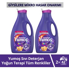 Yumoş Sıvı Deterjan Yoğun Terapi Tüm Renkliler Için 2520 ml x2