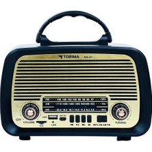 Torima Ns-01 Kahverengi Nostajik Radyo Bluetooth Hoparlör