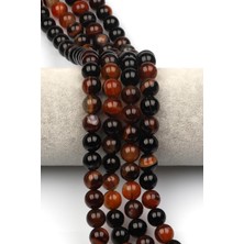 Alibaba Doğaltaş Madagaskar Akik Doğaltaş Dizi 10 mm Küre Kesim