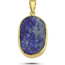 Safir Kuyumculuk Lapis Lazuli Doğal Taş Kolye Ucu