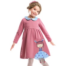 MSHB&G Kız Çocuk Tavşan Kız Gülkurusu Elbise