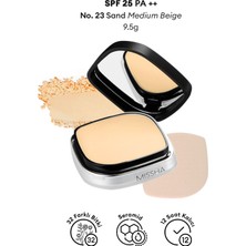 Islak ve Kuru Kullanıma Uygun Mineral Pudra Signature Dramatic Twoway Pact SPF 25/PA++ (No.23 Sand)