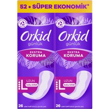 Orkid Extra Koruma Uzun Günlük Ped 52 Adet