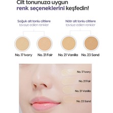 Yoğun Kapatıcı, Nemli ve Parlak Bitişli Cushion Glow Layering Fit Cushion SPF50+/PA++++ No.23 Sand