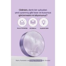 MISSHA Yoğun Kapatıcı, Nemli ve Parlak Bitişli Cushion Glow Layering Fit Cushion No21 Vanilla SPF50+/PA++++