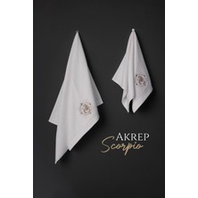 Varol %100 Microcotton Üst Kalite Havlu Seti Burç Nakışlı