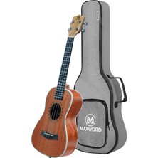 MU-21 PRO Yüksek Kaliteli Maun Soprano Ukulele Seti