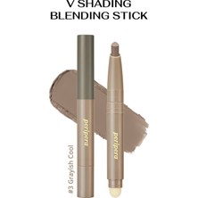 Pratik Uygulanan Çift Taraflı Kontür Stick PERIPERA V Shading Blending Stick (003 Grayish Cool)