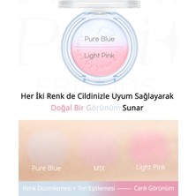 Doğal ve Aydınlık Görünüm Sunan İki Tonlu Allık PERIPERA Pure Blushed Custom Cheek (001 Candy Pink)