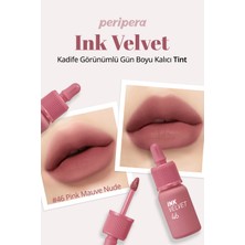 Yüksek Pigmentli, Kadife Görünümlü, Gün Boyu Kalıcı Tint PERIPERA Ink Velvet (#46 Pink Mauve Nude)