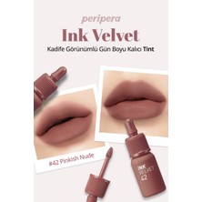 Yüksek Pigmentli, Kadife Görünümlü, Gün Boyu Kalıcı Tint PERIPERA Ink Velvet (#42 Pinkish Nude)