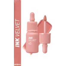 Yüksek Pigmentli, Kadife Görünümlü, Gün Boyu Kalıcı Tint PERIPERA Ink Velvet (#45 Pink Beige Nude)