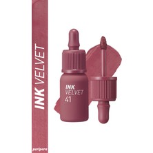 Yüksek Pigmentli, Kadife Görünümlü, Gün Boyu Kalıcı Tint PERIPERA Ink Velvet (#41 Cool Off Rosy)