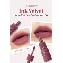 Peripera Yüksek Pigmentli, Kadife Görünümlü, Gün Boyu Kalıcı Tint PERIPERA Ink Velvet (#41 Cool Off Rosy)