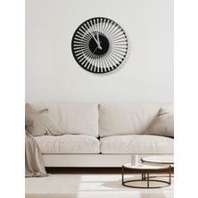 3d Efektli Sade Şık Dekoratif Duvar Saati Metal Sessiz 40 cm