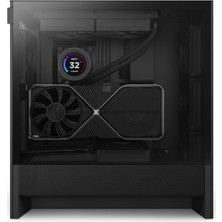 Nzxt H5 Flow 2024 CC-H52FB-01 2 Fanlı Atx Siyah Bilgisayar Kasası