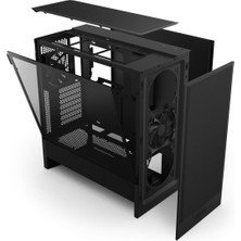 Nzxt H5 Flow 2024 CC-H52FB-01 2 Fanlı Atx Siyah Bilgisayar Kasası