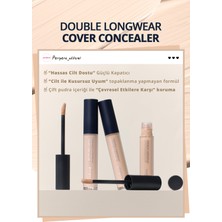 Hafif Yapılı Gün Boyu Yüksek Kapatıcı PERIPERA Double Longwear Cover Concealer (0.7 Porcelain)