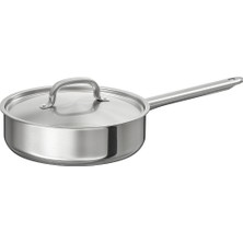 Sote Tavası, Paslanmaz Çelik, 24 Cm, Kapaklı