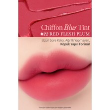 Pürüzsüz ve Kadifemsi Dokulu, Doğal Görünüm Sunan Tint CLIO Chiffon Blur Tint (22 Red Flesh Plum)