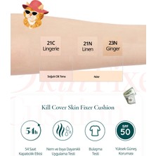 Özel Tasarım Gün Boyu Kalıcı Mat Cushion CLIO Kill Cover Skin Fixer Cushion 21N Linen Luxury Koshort