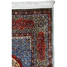 Linada Carpet Pamuk Taban Klasik Desenli Dijital Baskılı Bambu Seccade - LBS443