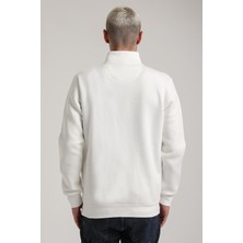 New World Polo Dik Yaka Kiremit Slim Fit Full-Zip Sweatshirt 24FWM64075