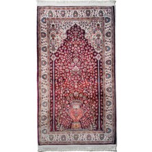 Linada Carpet Pamuk Taban Klasik Desenli Dijital Baskılı Bambu Seccade - LBS140