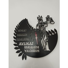 Avukat,adalet,hukuk Bürosu,adliye Için Duvar Saati Kişiye Özel Isim ve Bilgi Yazılı Gönderilecektir.