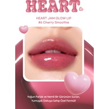 Yoğun Nemlendirici, Parlak Bitişli Balm PERIPERA Heart Jam Glow Lip (6 Cherry Smoothie)