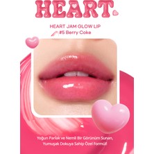 Yoğun Nemlendirici, Parlak Bitişli Balm PERIPERA Heart Jam Glow Lip (5 Berry Coke)