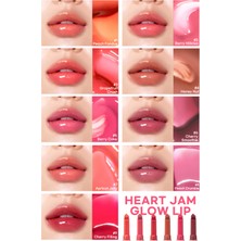 Yoğun Nemlendirici, Parlak Bitişli Balm PERIPERA Heart Jam Glow Lip (5 Berry Coke)