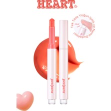 Yoğun Nemlendirici, Parlak Bitişli Balm PERIPERA Heart Jam Glow Lip (1 Peach Fondue)