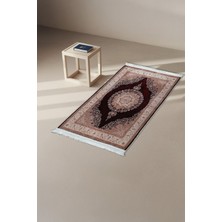 Linada Carpet Pamuk Taban Klasik Desenli Dijital Baskılı Bambu Seccade - LBS355