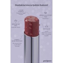 Yoğun Nemlendirme Sunan Vegan Dudak Balmı PERIPERA Ink Mood Glowy Balm (6 Rose in True) (Hip Gray)