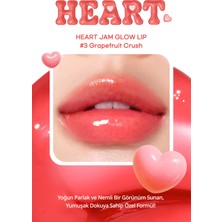 Yoğun Nemlendirici, Parlak Bitişli Balm PERIPERA Heart Jam Glow Lip (3 Grapefruit Crush)