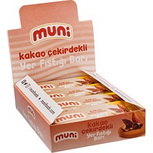 Muni Kakao Çekirdekli Yer Fıstığı Barı, 40 gr x 12 Adet