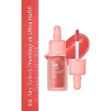 Uzun Süre Kalıcı ve Hafif Formüllü, Kadife Bitişli Tint PERIPERA Ink Airy Velvet (27 Inside Peach)