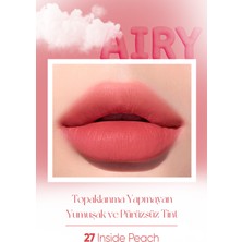 Uzun Süre Kalıcı ve Hafif Formüllü, Kadife Bitişli Tint PERIPERA Ink Airy Velvet (27 Inside Peach)