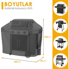 Haegs Bbq Mangal Koruma Örtüsü - Barbekü Grill Brandası Su Geçirmez 105-49-102 cm