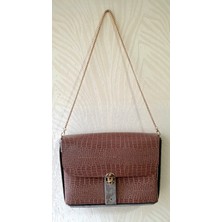 Sska Deri Omuz Çantası Yılan Desen El Yapması