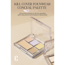 Kremsi Dokuya Sahip Concealer Paleti CLIO Kill Cover Founwear Conceal Palette (Pure Joy)